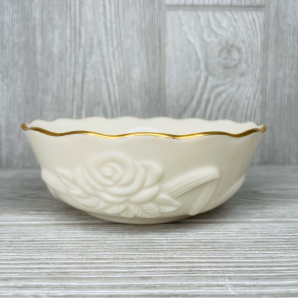 Rare Vintage Lenox Porcelain Elephant Figurines white gold figurine & bowl dish - Picture 6 of 16